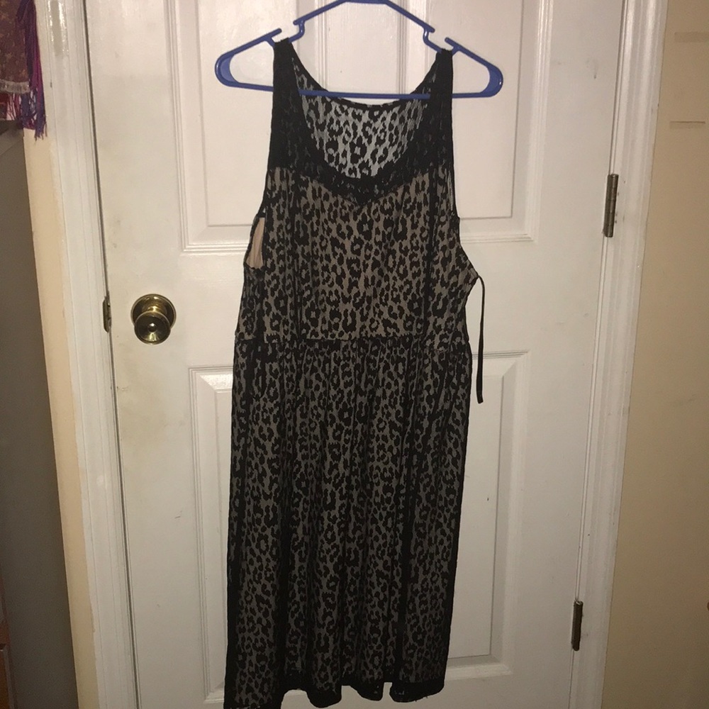 Black cheetah print dresses